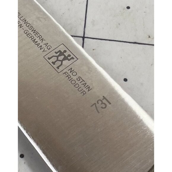 J.A. Henckels Kitchen Long Slicing Knife 731 Rosewood Handle Solingen Germany 8" - Picture 3 of 7